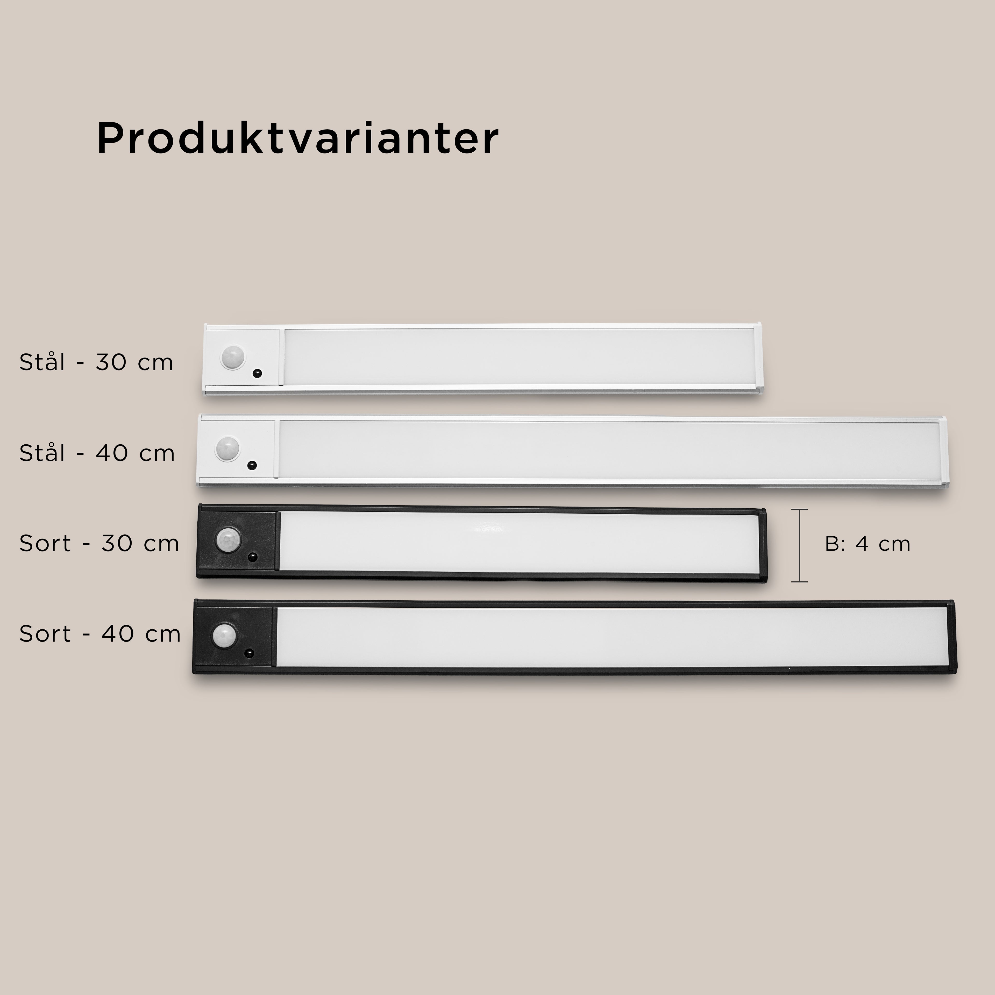 Motion Sensor LED Lysbar
